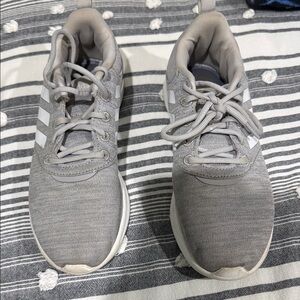 Adidas Light Gray Sneakers with White Accents